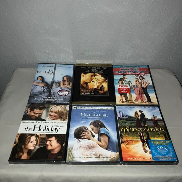 Dvd Sealed New 6 Romantic Comedy Lot 500 Days Of Summer Break-up Notebook - Picture 1 of 6
